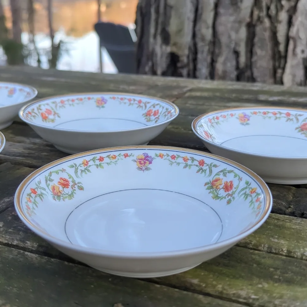 Rare! Set of 5 Haviland France Limoges Small Porcelain Finger Dishes